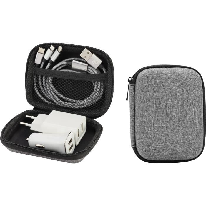 GAO Travel Kit - 3-in-1 - 1 m Cable, Wall and Car Charger