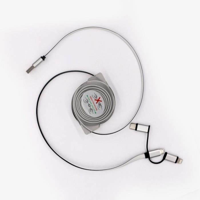 GAO USB Cable Winder - 3-in-1,2 m, Fast Charging