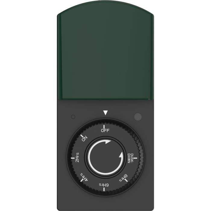 GAO IP44 Outdoor Timer with Twilight Sensor - 1000W - White
