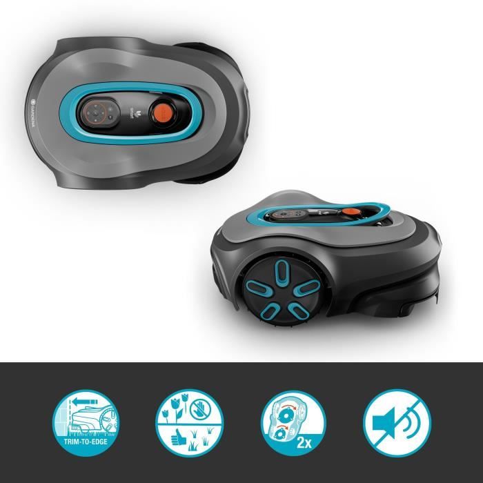 Robot lawnmower - GARDENA - Smart SILENO max 800 - Area 800 m² - DuoConnect - Bluetooth - Edge mowing