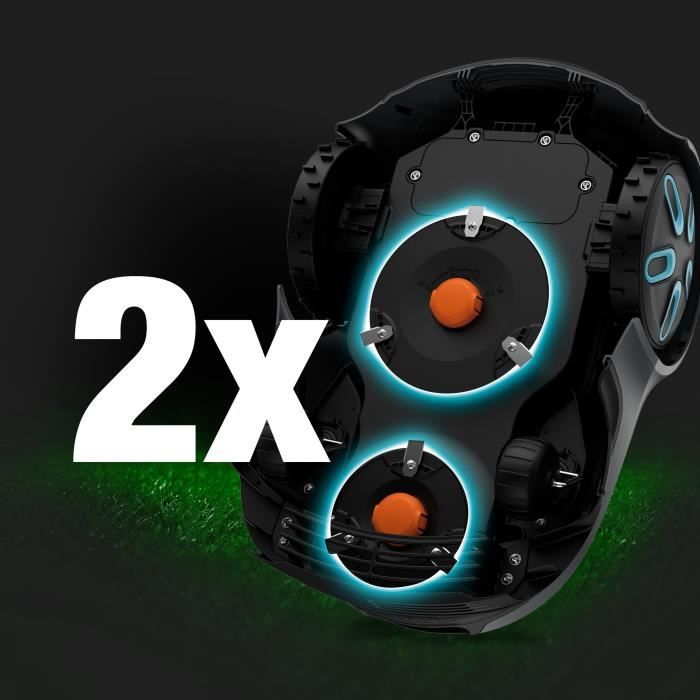 Robot lawnmower - GARDENA - Smart SILENO max 800 - Area 800 m² - DuoConnect - Bluetooth - Edge mowing
