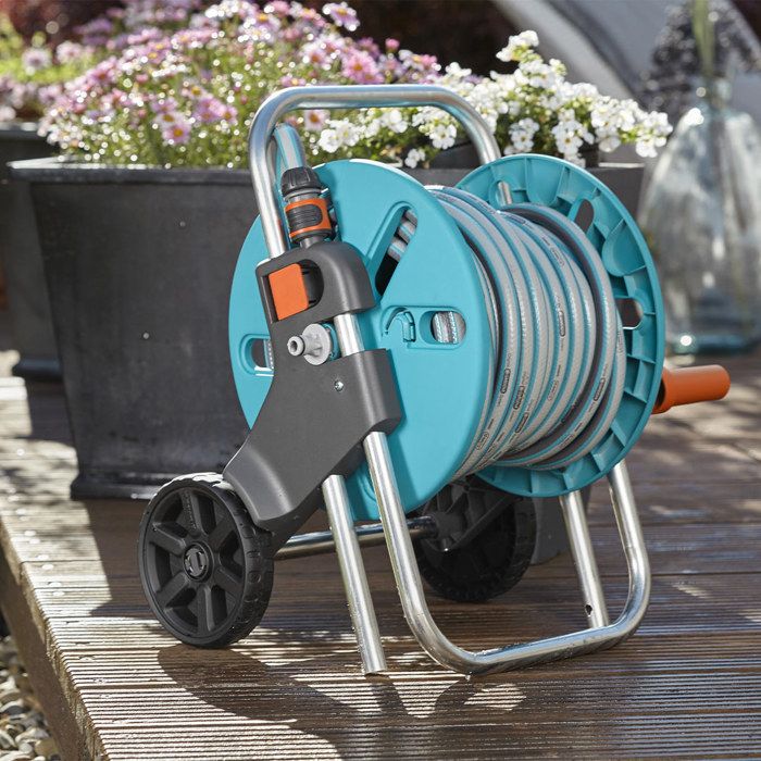 GARDENA CleverRoll Hose Reel on Wheels - Size S - 20 m Hose