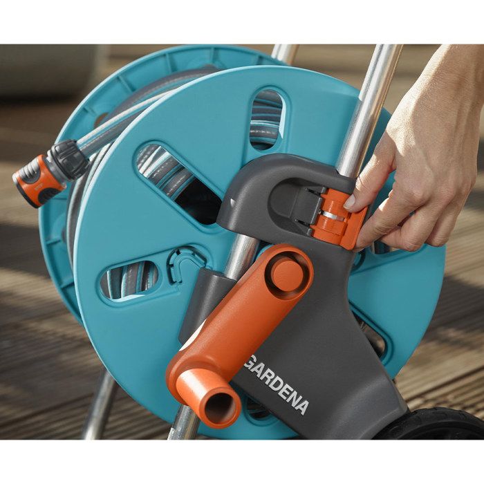 GARDENA CleverRoll Hose Reel on Wheels - Size S - 20 m Hose