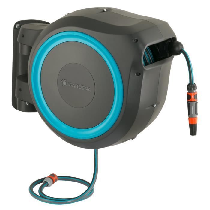 GARDENA Automatic Hose Reel - RollUp L - 30 m Length - 13 mm Diameter - Wall-Mounted