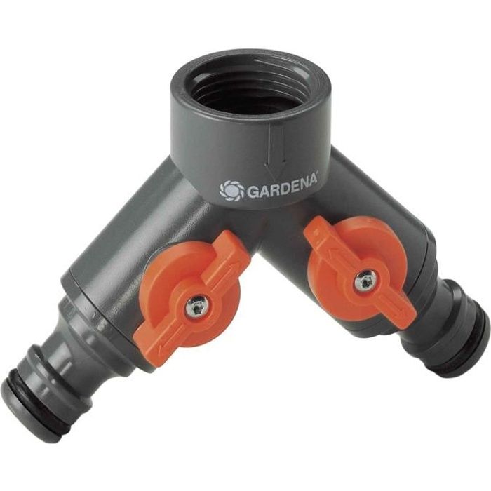 GARDENA 2-Way Irrigation Selector - Dual Outlet - For Large Gardens - Model 940-26