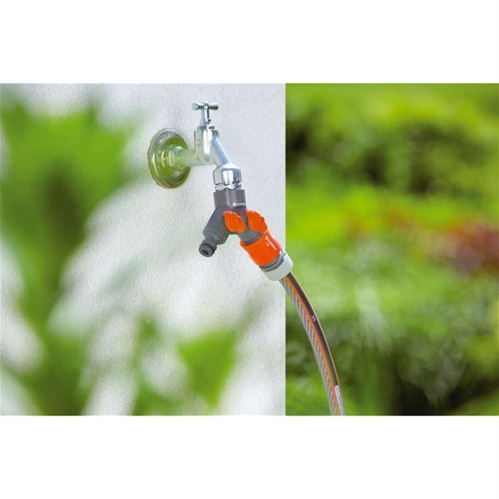 GARDENA 2-Way Irrigation Selector - Dual Outlet - For Large Gardens - Model 940-26