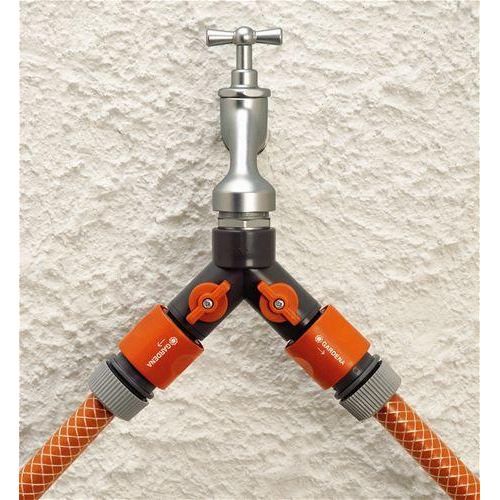 GARDENA 2-Way Irrigation Selector - Dual Outlet - For Large Gardens - Model 940-26
