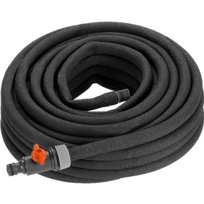 GARDENA Micro-Porous Garden Hose - 15 m Length - Flow and Pressure Regulator - Model 4078500196901