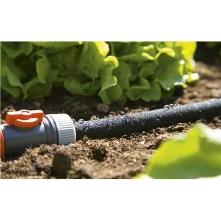 GARDENA Micro-Porous Garden Hose - 15 m Length - Flow and Pressure Regulator - Model 4078500196901