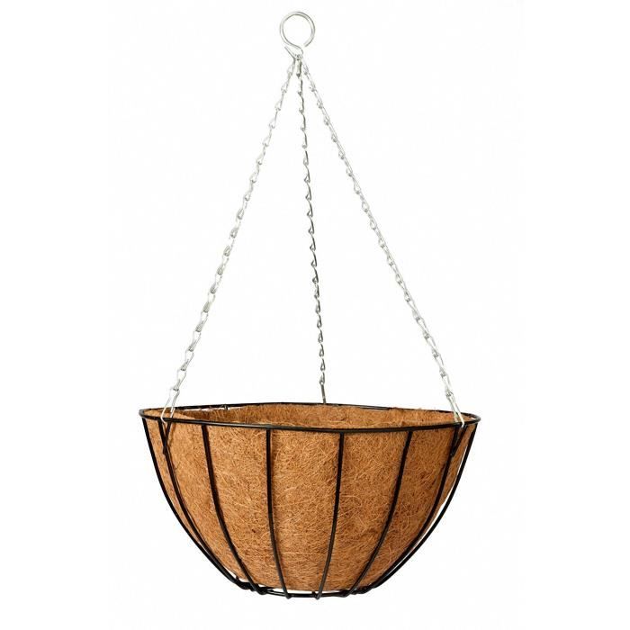 GARDEN ID Hanging Basket - Coconut Fiber - Ø30 H19 cm - Elegant Style - Easy Installation