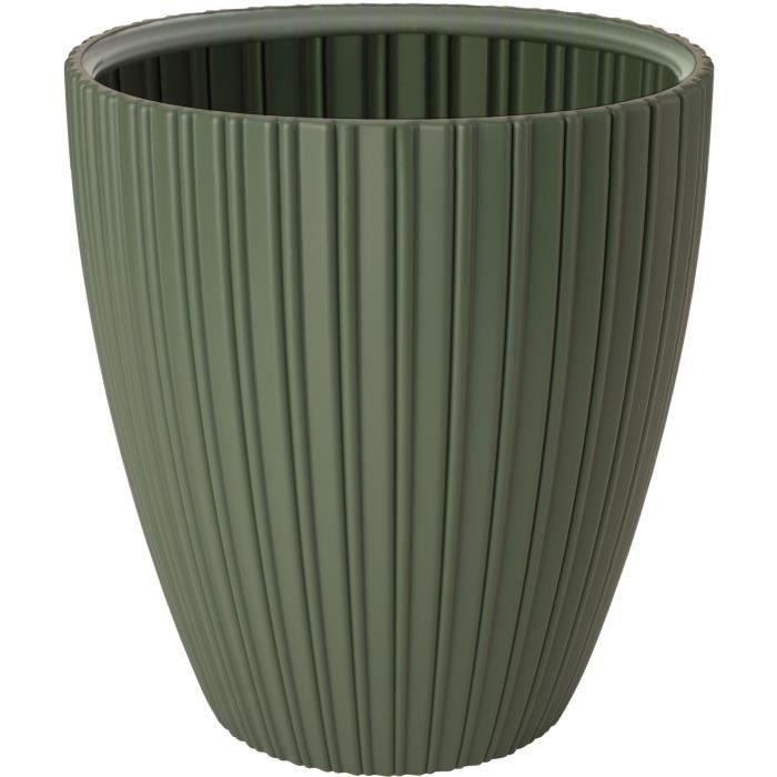 GARDEN ID Flower Pot - Fancy - 40 x 42 cm - Lime green - For garden, balcony or indoor use