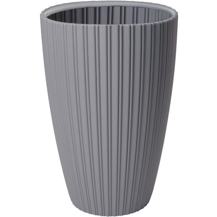Flower pot - GARDEN ID - Fancy - 40 x 58 cm - For garden, balcony or indoor use - Light grey