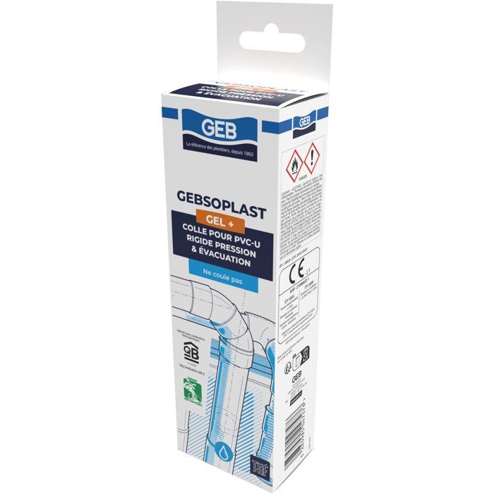 GEB Gebsoplast Gel Plus PVC Adhesive - 125 ml - For Rigid PVC Systems