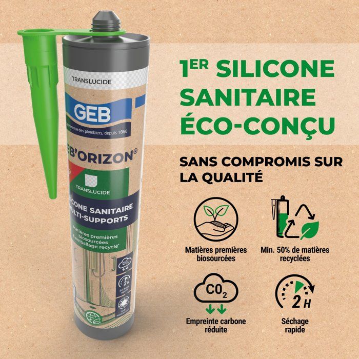 Professional Silicone Sealant - Fast Drying in 2 Hours - 280 ml Cartridge - Mold Resistant