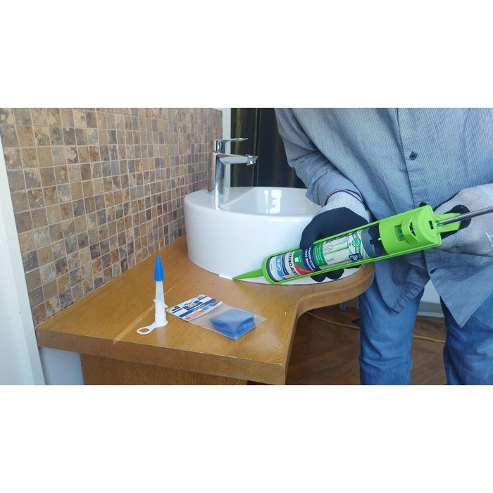 Professional Silicone Sealant - Fast Drying in 2 Hours - 280 ml Cartridge - Mold Resistant