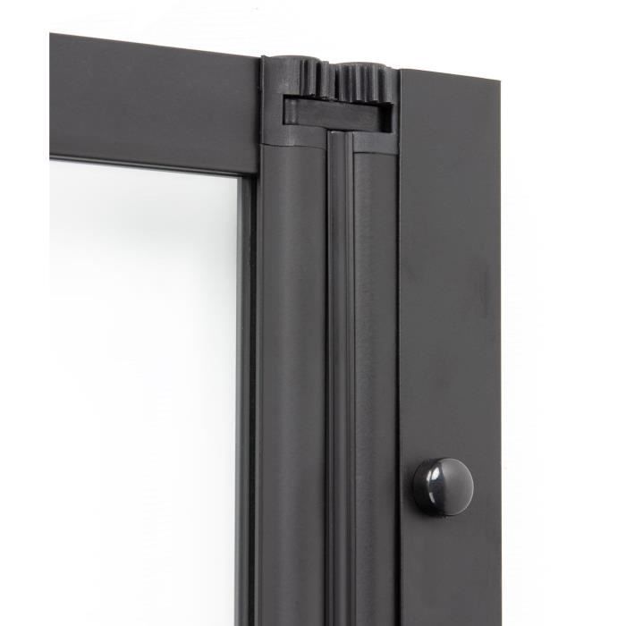 GELCO Lexia 4-Panel Bath Screen - Black - 110 x 140 cm