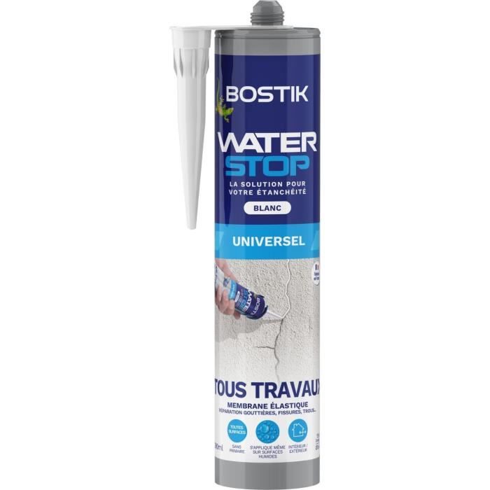 BOSTIK Waterstop Waterproofing Membrane 290 ml - Leak Repair - White