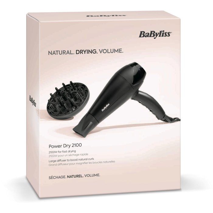 BaByliss Power Dry 2100 Hair Dryer - Lightweight & Compact D563DE