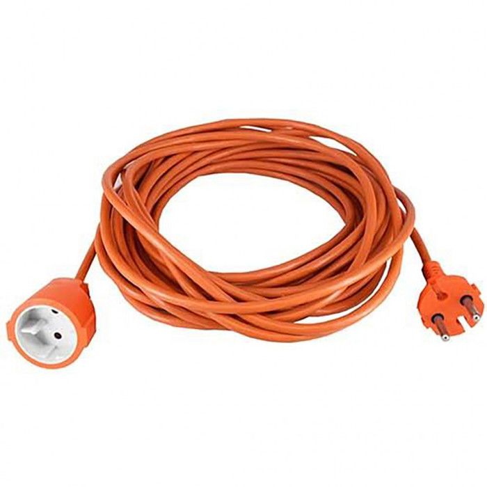 GENERIC Extension Cord - 25 m H05VVF 2x1.5 - Orange - Outdoor