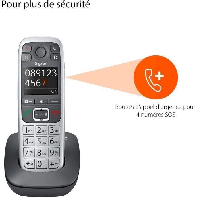 Gigaset DECT Cordless Phone Silver Giga E 560