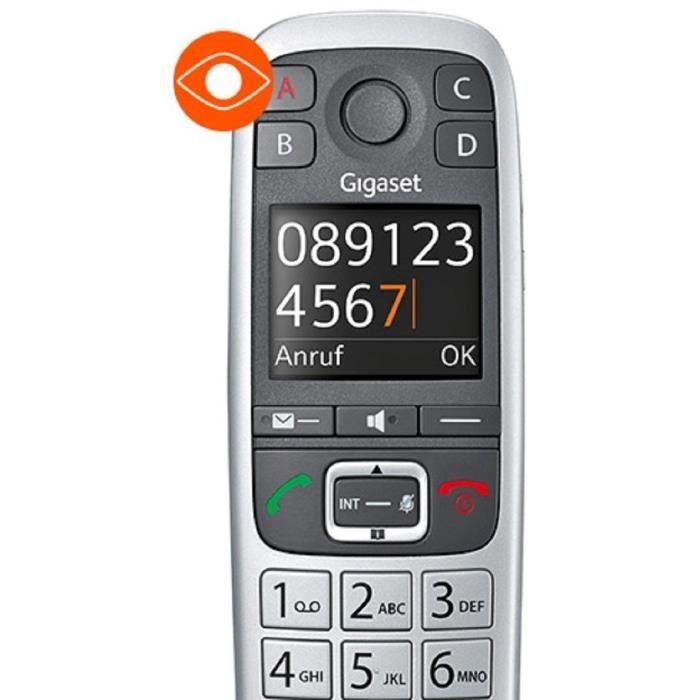 GIGASET Landline Phone E560A Silver with Answering Machine
