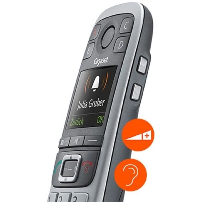GIGASET Landline Phone E560A Silver with Answering Machine