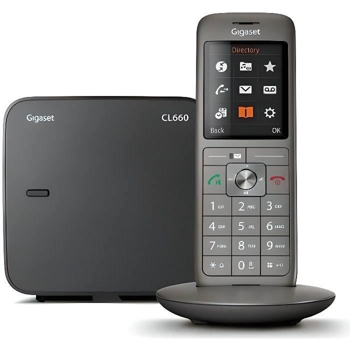 GIGASET CL 660 Cordless Telephone Anthracite with 400-Contact Phonebook