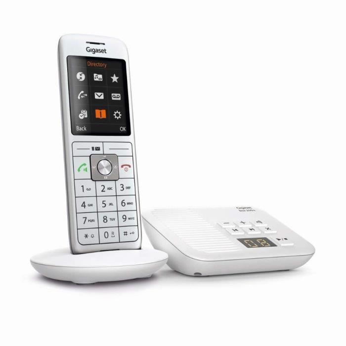 Gigaset CL 660 A Cordless Phone - White - 400 Contacts - Answering Machine