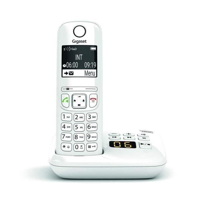 GIGASET AS690 A Cordless Phone - White - Answering Machine, Hands-Free, Caller ID
