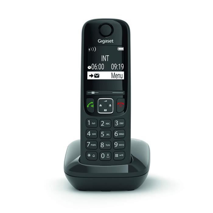 GIGASET Téléphone Fixe AS690 Duo Noir