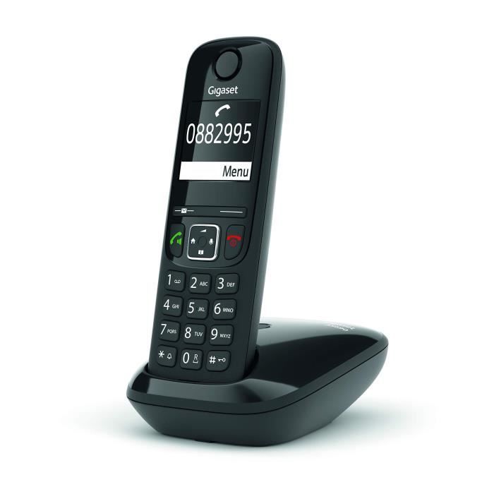 GIGASET Téléphone Fixe AS690 Duo Noir
