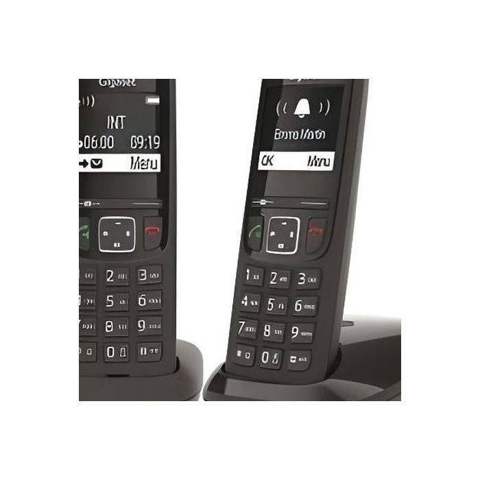Gigaset AS690 Duo Cordless Phone - White - 100 Contacts - Hands-free