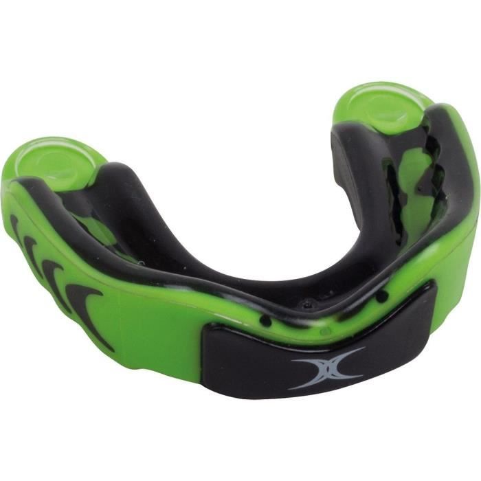 GILBERT Mouth Guard - Virtuo 3DY - Rugby - Black and Green