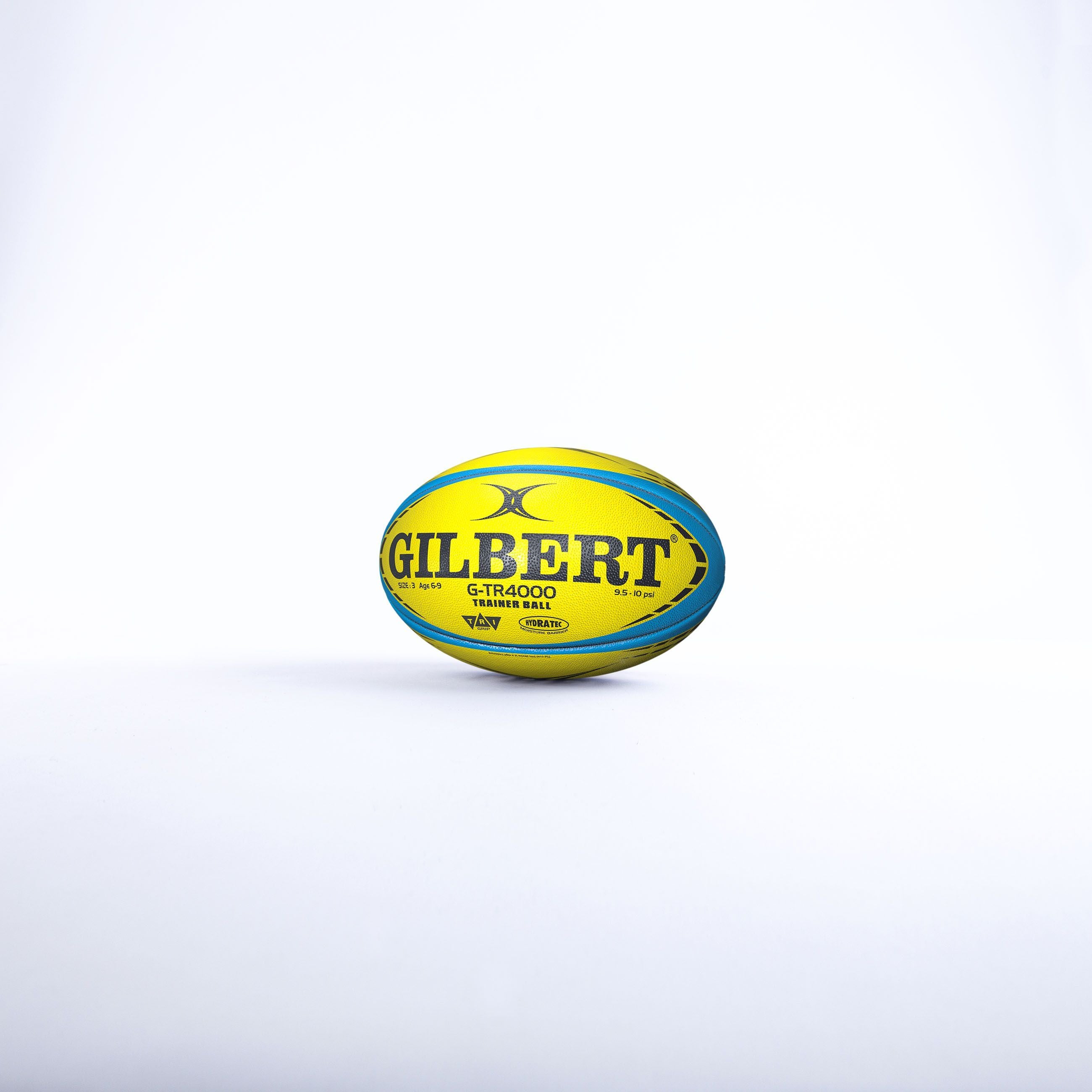 GILBERT Training Rugby Ball - GTR4000 - Fluorescent - Size 3