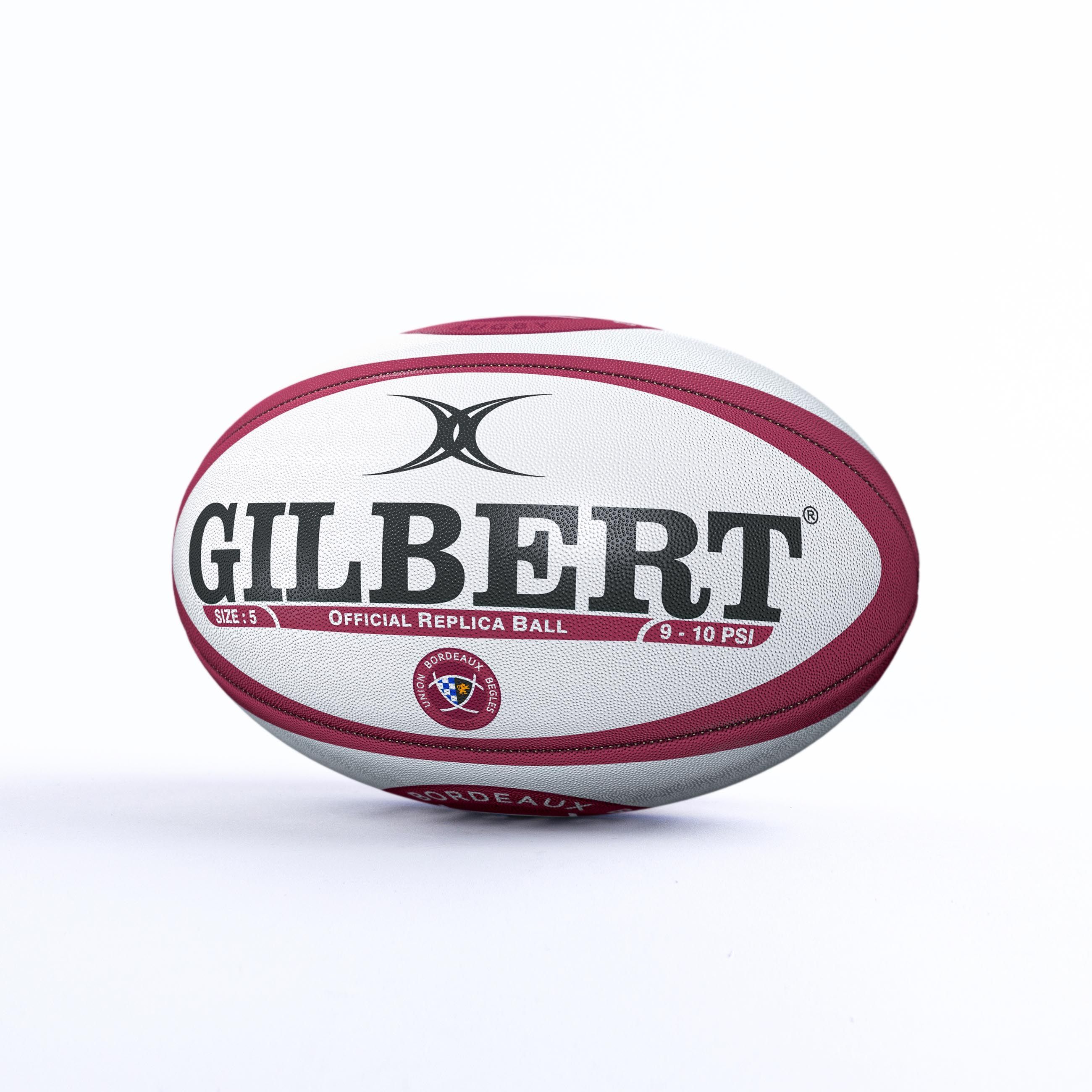 GILBERT Bordeaux UBB Replica Rugby Ball Size 5