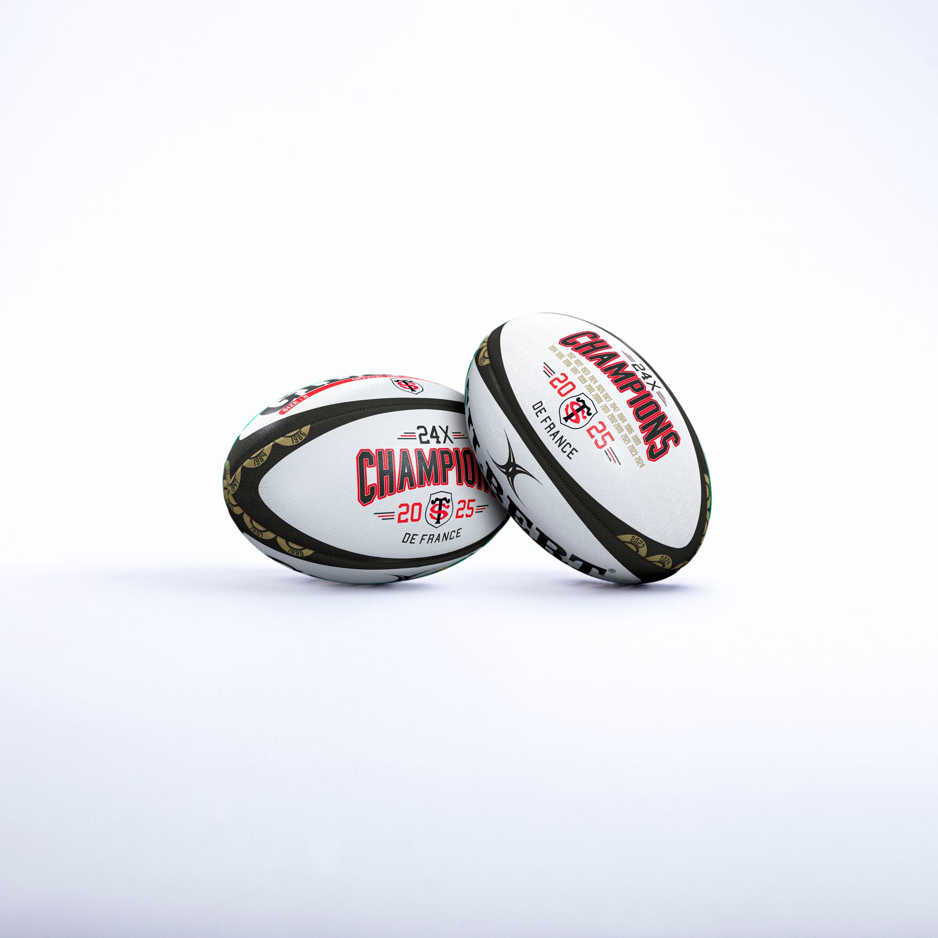 GILBERT Replica Rugby Ball - Stade Toulousain - Mini Size