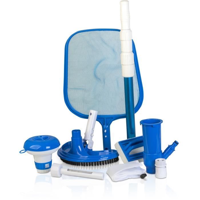 GRE - 6-Piece Pool Cleaning Kit with Brush, Skimmer, Handle, and More