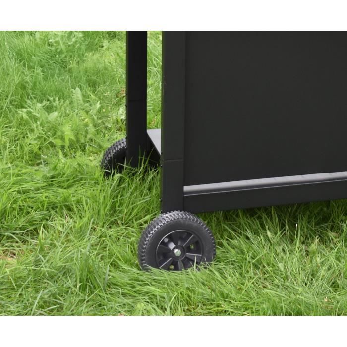 GRILL GARDEN Gas Barbecue + Griddle - 3 Burners - Black - Protective Cover