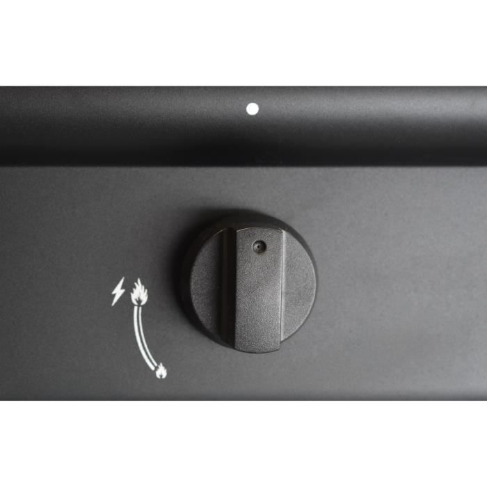 GRILL GARDEN Gas Barbecue - 4 Burners - Black - Protective Cover