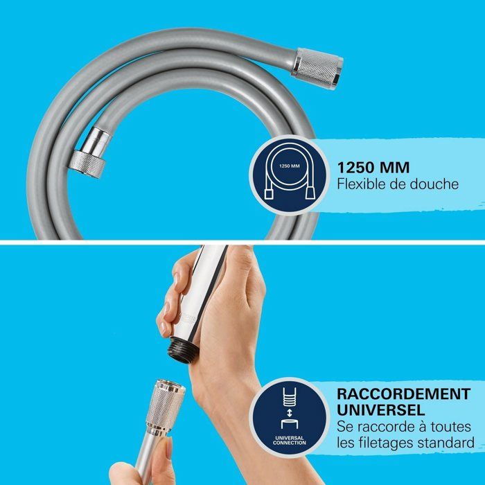 GROHE VitalioFlex Trend Shower Hose 1.25 m Chrome
