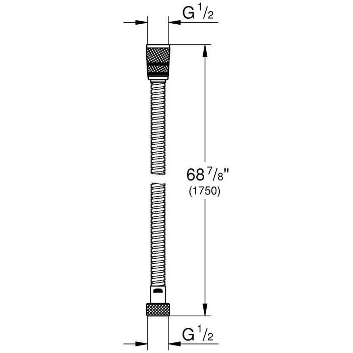 GROHE VitalioFlex Metal Shower Hose 1.75 m