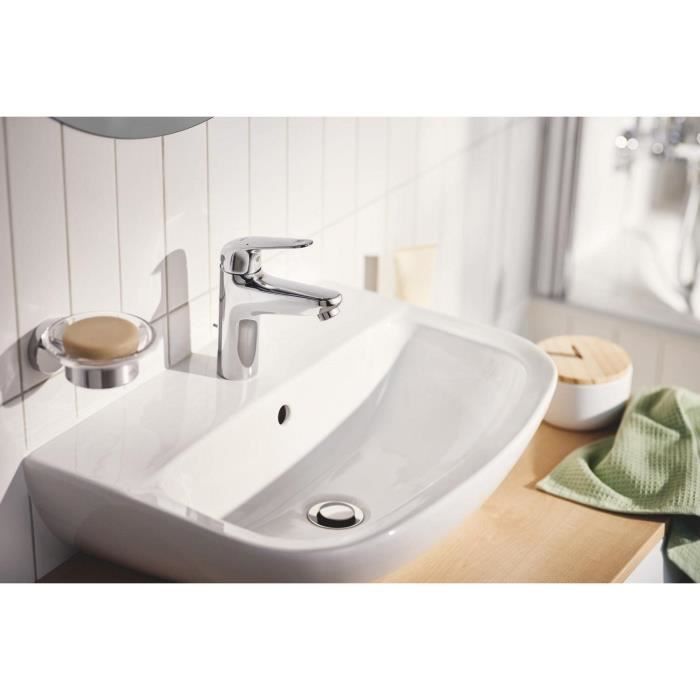 GROHE Swift - Single-Lever Basin Mixer Tap - 24316001 - Chrome - Size S - Water Saving