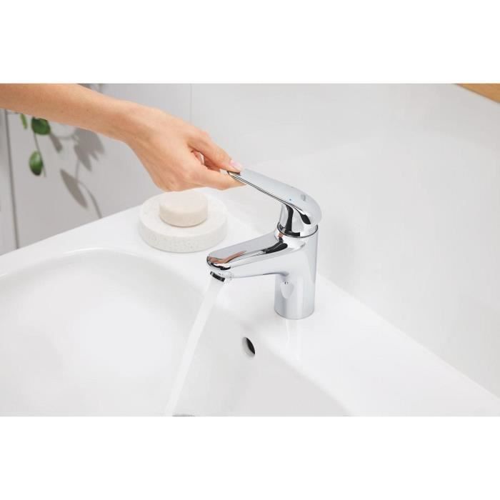 GROHE Swift - Single-Flow Hand Basin Tap - 20617001 - Chrome - Size XS - Water Saving