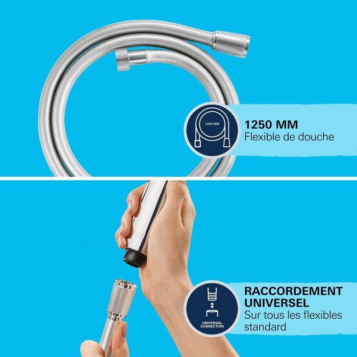 GROHE Vitalio Trigger Spray 30 Shower Set - Chrome - Wall Bracket Included 1-Jet
