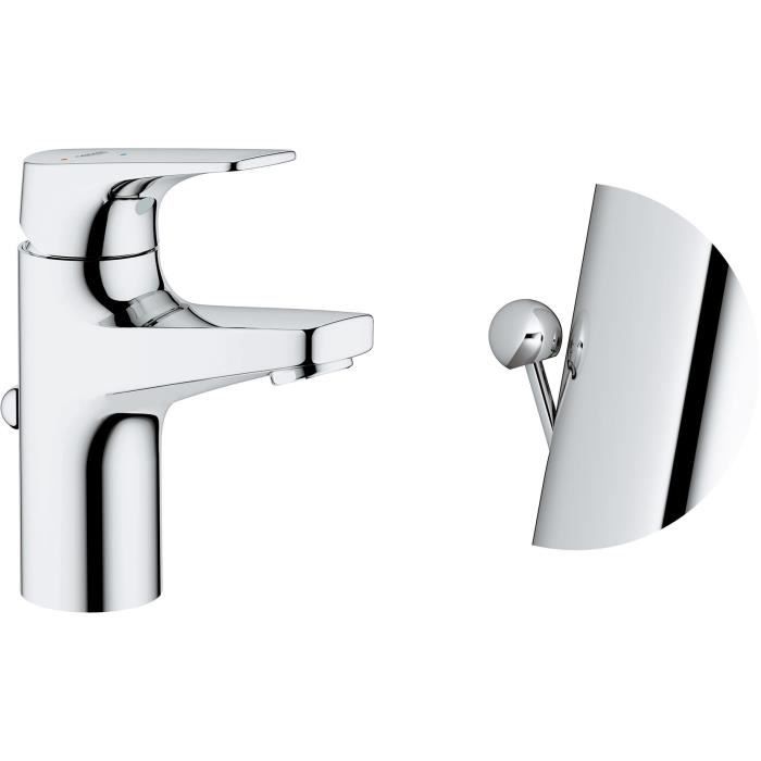 GROHE Start Flow Basin Mixer Tap, Single-Lever, Chrome, Size S, 23769000