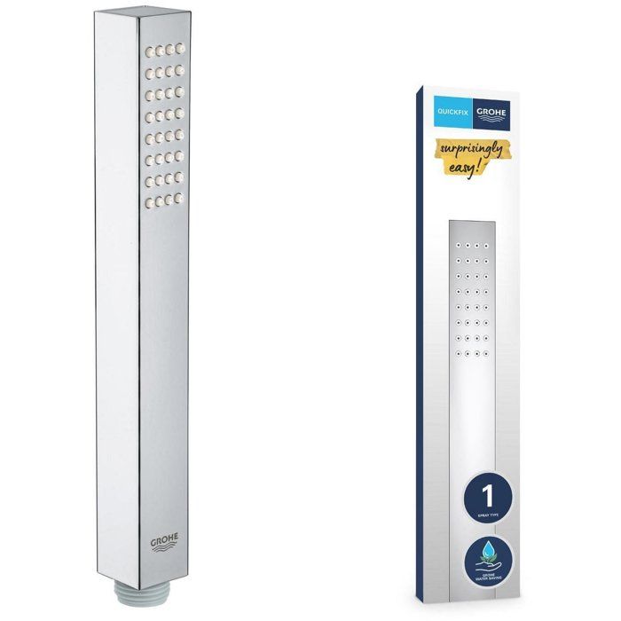GROHE Vitalio Joy Cube Stick Hand Shower - EcoJoy - DreamSpray - StarLight Chrome