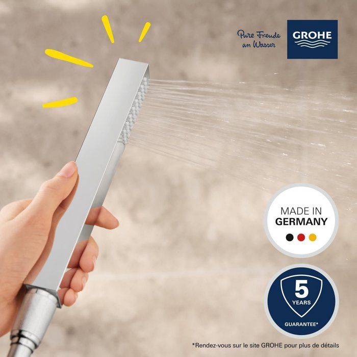 GROHE Vitalio Joy Cube Stick Hand Shower - EcoJoy - DreamSpray - StarLight Chrome