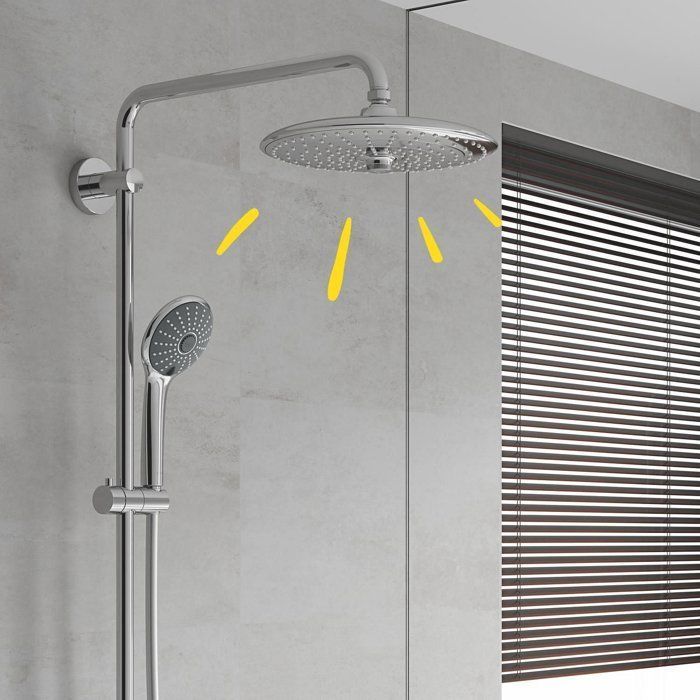 GROHE - Douche de tete Vitalio Joy 260 - 3 jets - chromé - raccords filetés 1/2 - économie d'eau