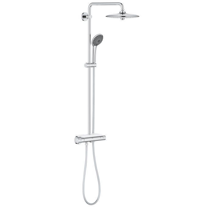 GROHE Vitalio Joy 260 Thermostatic Shower Column - 3-Jet Hand Shower - 26403001
