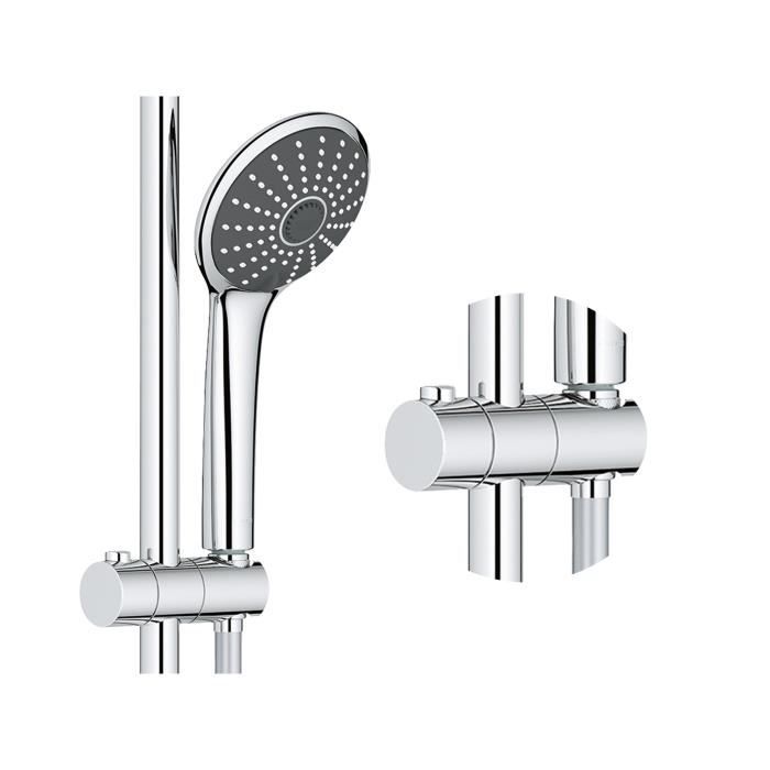 GROHE Vitalio Joy 260 Thermostatic Shower Column - 3-Jet Hand Shower - 26403001